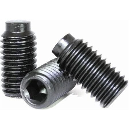 Newport Fasteners Socket Set Screw, Half Dog Point, 1/4-28 x 5/8", Alloy Steel, Black Oxide, Hex Socket , 5000PK 803195-5000